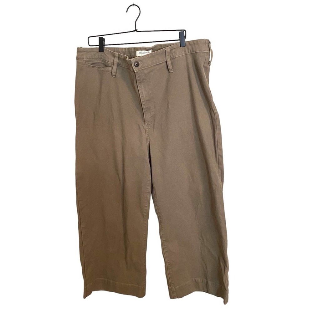Madewell Cropped Straight-Leg Jeans in Brown